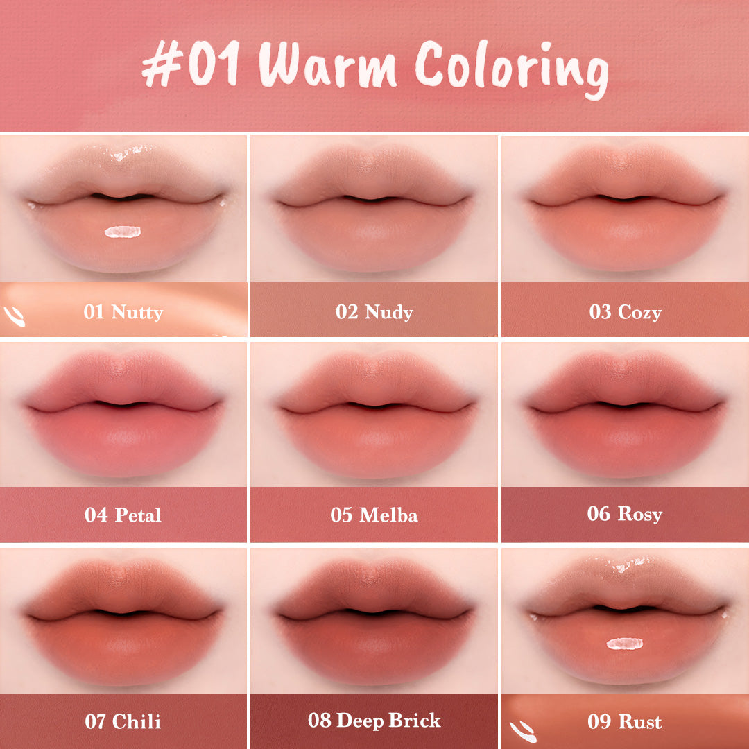 Mood Painting Lip &amp; Cheek Palette 01 Warm Coloring