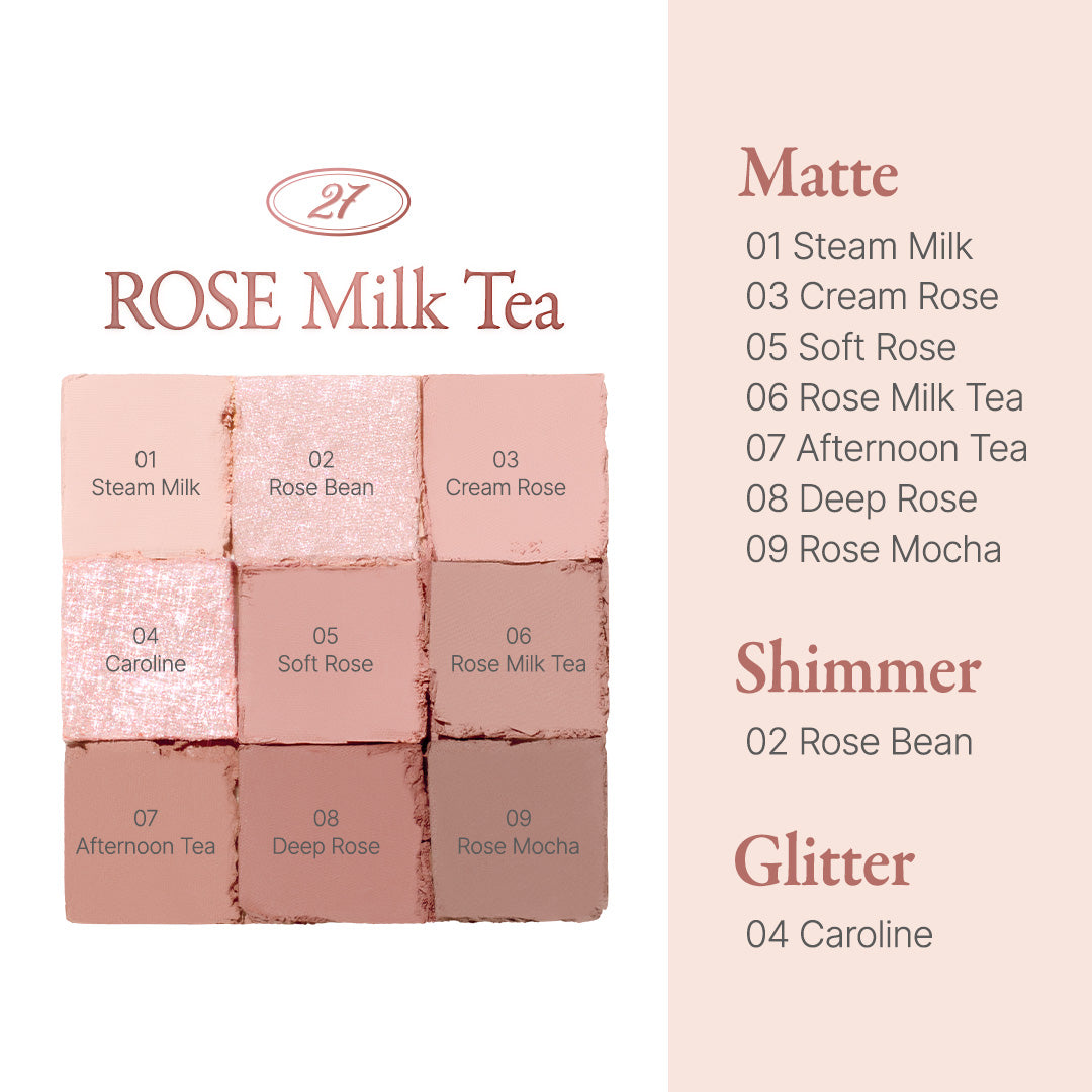 Shadow Palette 27 Rose Milk Tea