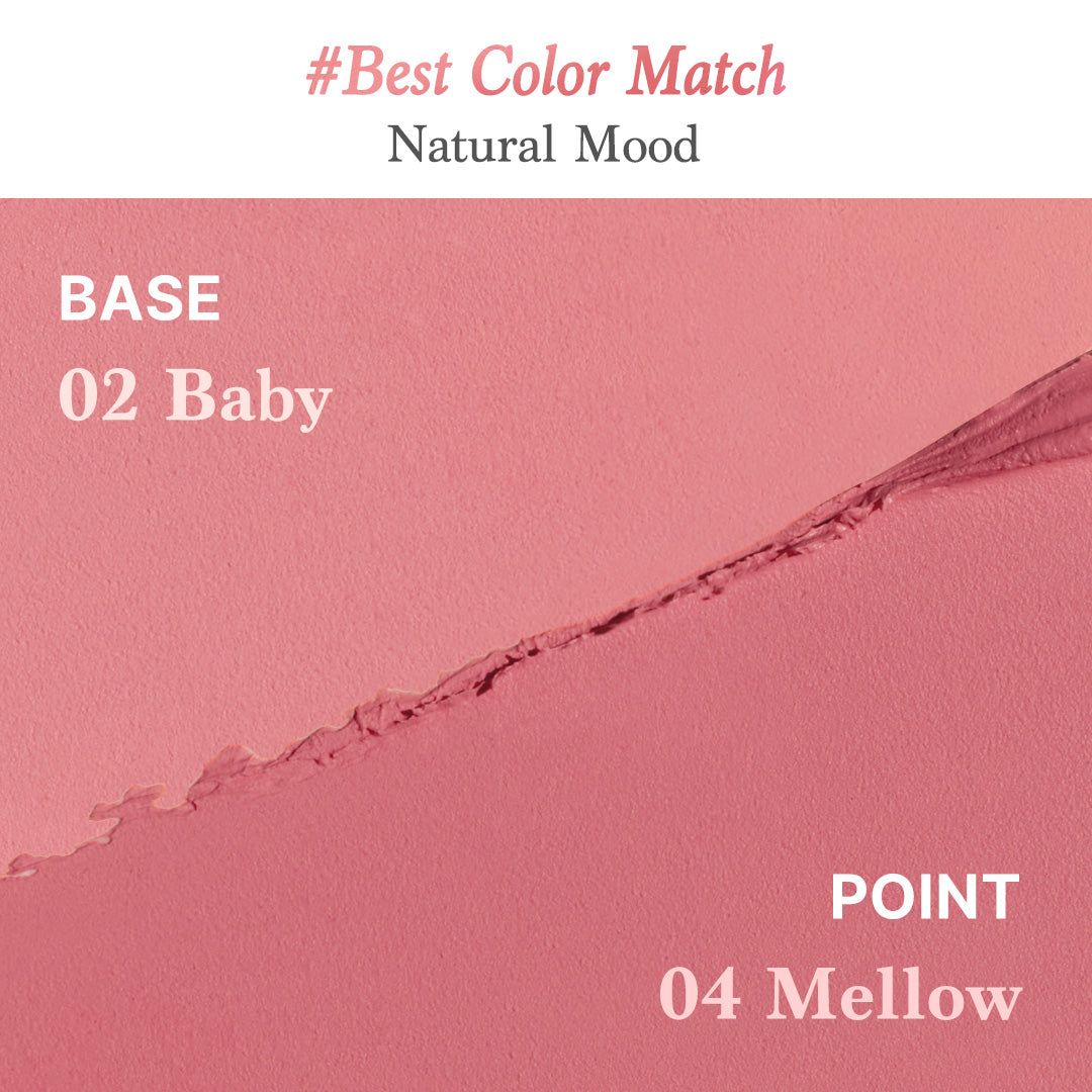 Mood Painting Lip &amp; Cheek Palette 04 Rose Coloring